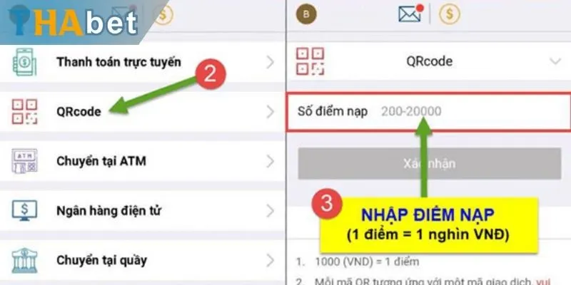 Các thao tác nạp tiền vô cùng nhanh chóng và hiệu quả