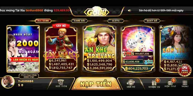 Go88 Gamers được sử dụng giao diện thân thiện