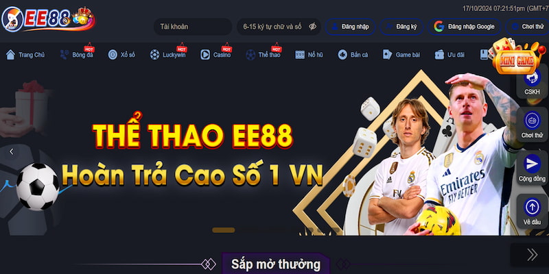 EE88 Những sân chơi được cược thủ săn đón nhất tại EE88